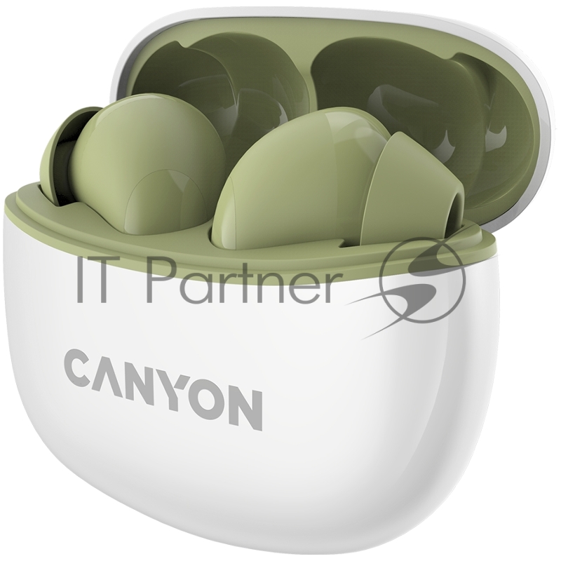 Наушники Canyon TWS-5 Bluetooth Green