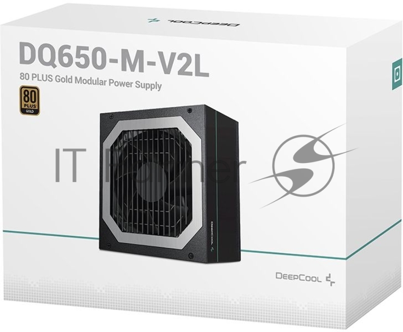Блок питания DeepCool DQ650-M-V2L, ATX, 650 Вт, 80+ Gold, модульный