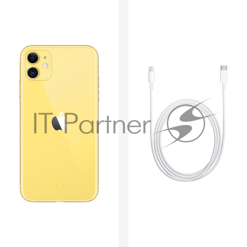 Смартфон Apple A2221 iPhone 11 128Gb желтый моноблок 3G 4G 6.1 iPhone iOS 15 12Mpix 802.11 a/b/g/n/ac/ax NFC GPS TouchSc