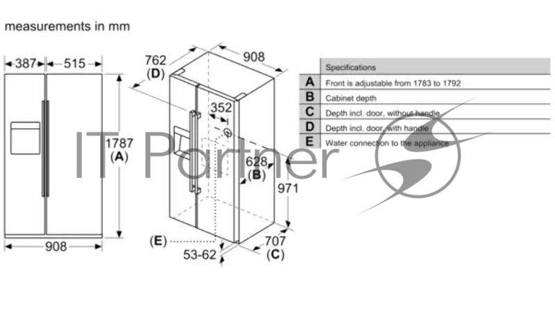 Холодильник SIEMENS KA93GAI30M iQ500, Side-by-Side, функция No Frost и multiAirflow, быстрое охлаждение, сенсорное управление