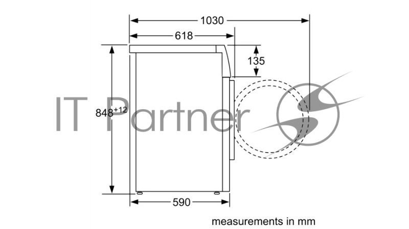 Стиральная машина с фронтальной загрузкой BOSCH WAJ20180GC Series 2, загрузка 8 кг, EcoSilent Drive