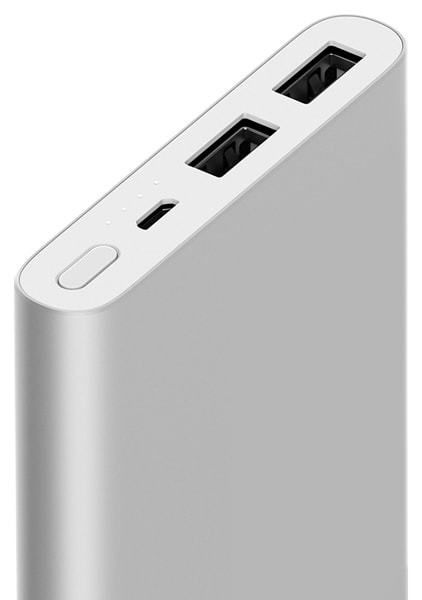 Мобильный аккумулятор Xiaomi Mi Power Bank 2S Li-Pol 10000mAh 2.4A+2.4A серебристый 2xUSB