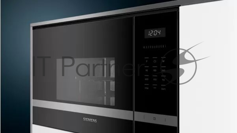 Встраиваемая микроволновая печь SIEMENS BE555LMS0M iQ500 59 x 38 см 25л Макс.Мощность 900Вт LED дисплей с кнопочным управлением, Гриль-1200Вт Нерж.