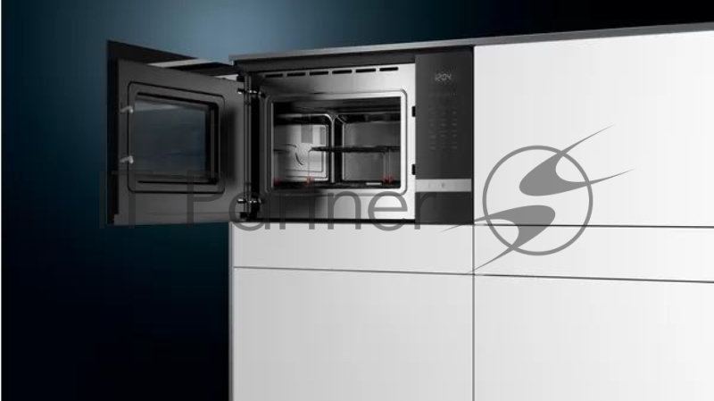 Встраиваемая микроволновая печь SIEMENS BE555LMS0M iQ500 59 x 38 см 25л Макс.Мощность 900Вт LED дисплей с кнопочным управлением, Гриль-1200Вт Нерж.