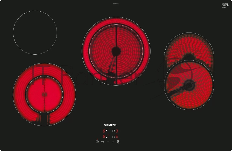 Встраиваемая электрическая варочная панель, IQ300, SIEMENS ET811BHA1M, Черный