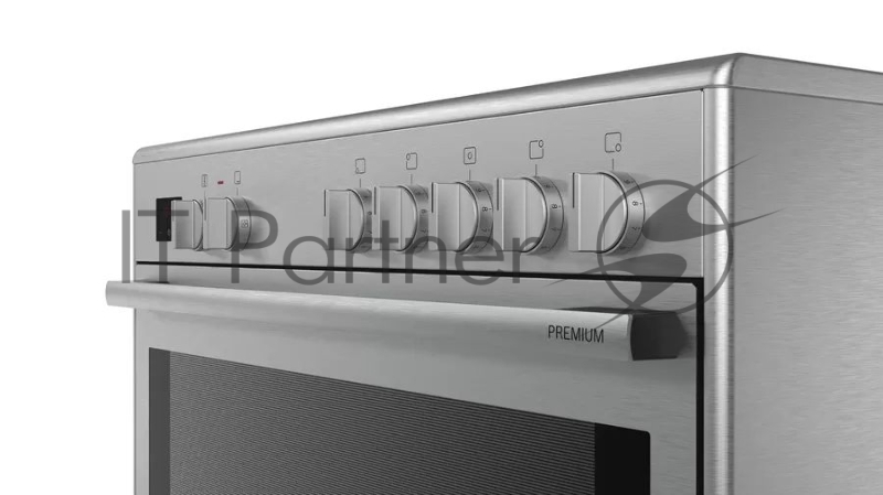 Электрическая плита с духовкой BOSCH HCB738357M Отдельностоящая Series 8, 846-880 x 898 x 600, 5 зон готовки мощностью 1.2-2.2 кВт, духовка на 112 л мощностью 3.1 кВт, 8 режимов работы, гриль, каталитическое покрытие духовки, регулируемая высота плит