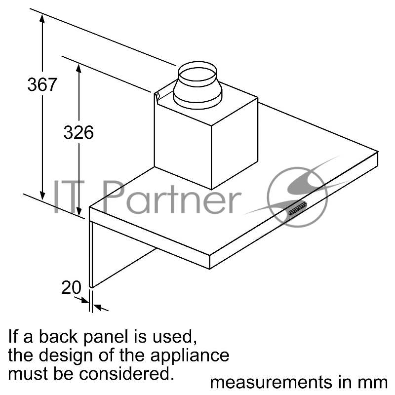Вытяжка для настенного монтажа Bosch Серия 2 DWB64BC51M, ширина 60 см, нержавеющая сталь