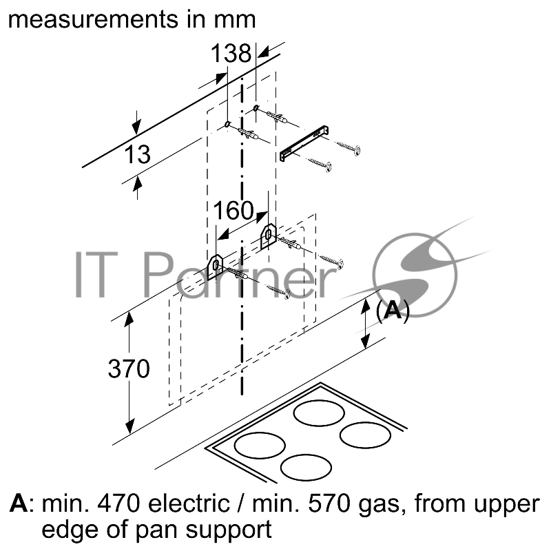 Вытяжка для настенного монтажа SIEMENS iQ300 LC96KAJ60M, ширина 90см, черный