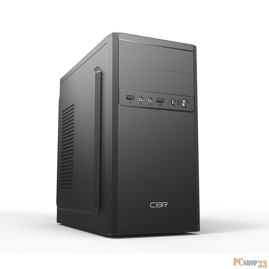 Корпус CBR PCC-MATX-RD873-400W Корпус mATX Minitower RD873, c БП PSU-ATX400-12EC (400W/120mm), 2*USB 2.0, HD Audio+Mic, кабель питания 1.2м, Black
