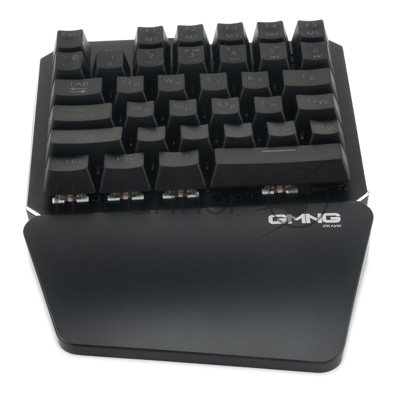 Клавиатура игровая Оклик 707GK механическая черный USB for gamer LED