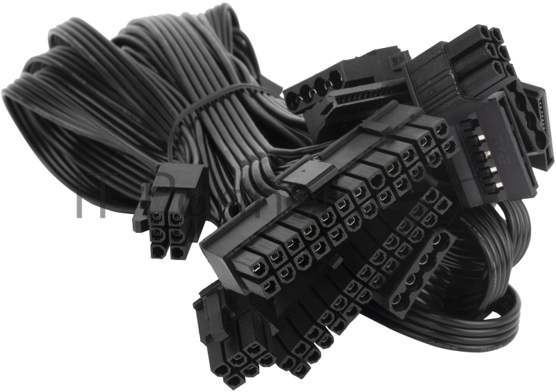 Блок питания Hiper ATX 750W HPB-750FMK2 80+ gold (24+4+4pin) APFC 120mm fan 6xSATA Cab Manag RTL