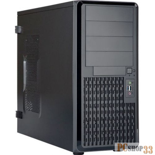 Корпус Midi Tower InWin PE689 Black 750W IP-P750BK3-3 USB3.0*2+A(HD)+front fan 120mm*1+rear fan 120mm*1+ 2*2SATA+1*1SATA+Intrusion Switch/ holes for SL20” RACKMOUNT