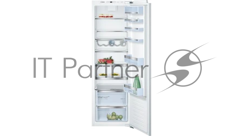 Встраиваемый холодильник BOSCH KIR81AF30M Series 6, 177,5 x 55 см, регулируемые полки, усиленная вентиляция, FreshSense