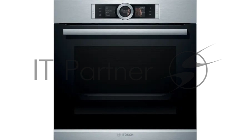 Встраиваемый электрический духовой шкаф Bosch HBG656RS1M Series 8, 595 x 594 x 548, 71 л, 3600 Вт, 13 режимов работы, гриль, каталитическое покрытие EcoClean, 4D HotAir, сенсорное управление, тихое закрытие дверцы духового шкафа