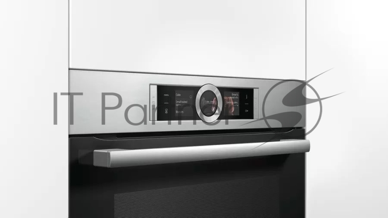 Встраиваемый электрический духовой шкаф Bosch HBG656RS1M Series 8, 595 x 594 x 548, 71 л, 3600 Вт, 13 режимов работы, гриль, каталитическое покрытие EcoClean, 4D HotAir, сенсорное управление, тихое закрытие дверцы духового шкафа