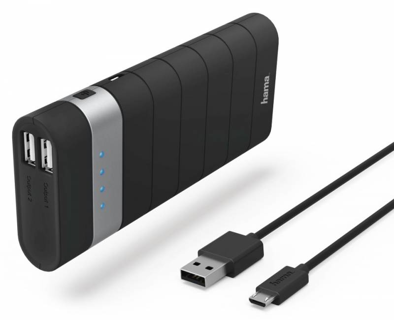 Мобильный аккумулятор Hama Joy Li-Ion 13000mAh 2.1A черный 2xUSB