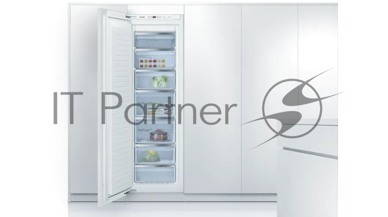 Встраиваемая морозильная камера Bosch GIN81AE30M Series 4, 1840 x 640 x 610, 235 л, 36 дБ, NoFrost, сигнал открытой двери