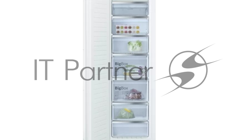 Встраиваемая морозильная камера Bosch GIN81AE30M Series 4, 1840 x 640 x 610, 235 л, 36 дБ, NoFrost, сигнал открытой двери