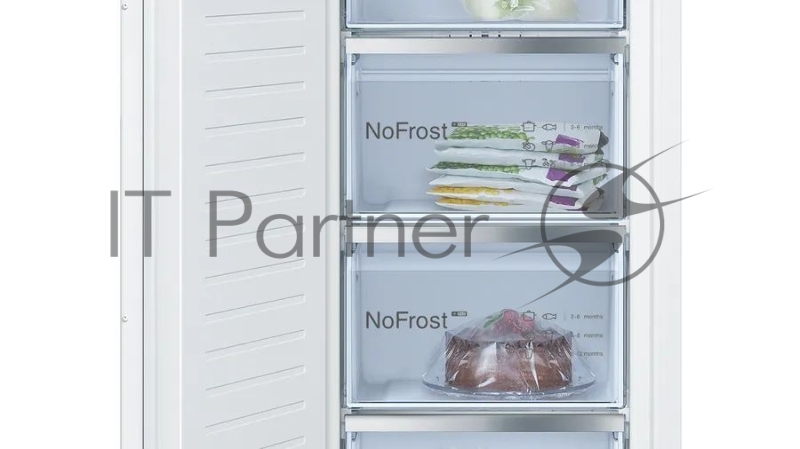 Встраиваемая морозильная камера Bosch GIN81AE30M Series 4, 1840 x 640 x 610, 235 л, 36 дБ, NoFrost, сигнал открытой двери