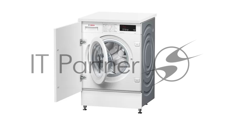 Встраиваемая стиральная машина BOSCH WIW24560GC Series 6, загрузка 8 кг, функция дозагрузки, EcoSilense