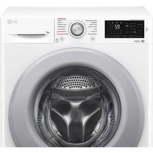 Стиральная машина LG F4M5VS4WP, стандартная, 56 см
