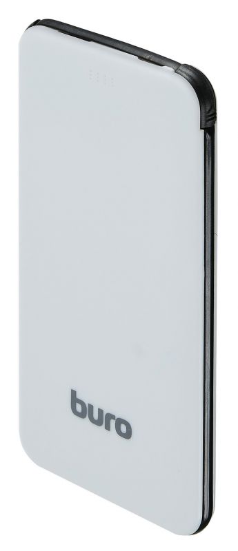 Мобильный аккумулятор Buro RCL-5000-BW Li-Pol 5000mAh 1A черный/белый 1xUSB