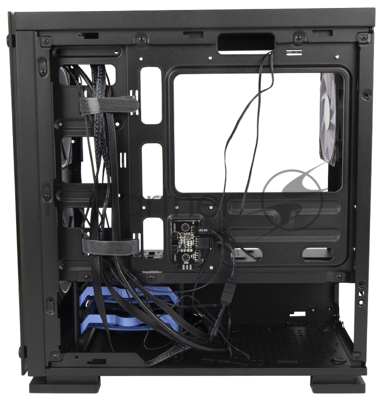 Корпус Hiper M65 черный без БП ATX 3x120mm 1xUSB2.0 1xUSB3.0 audio bott PSU