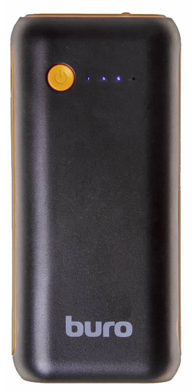 Мобильный аккумулятор Buro RC-5000BO Li-Ion 5000mAh 1A черный/оранжевый 2xUSB