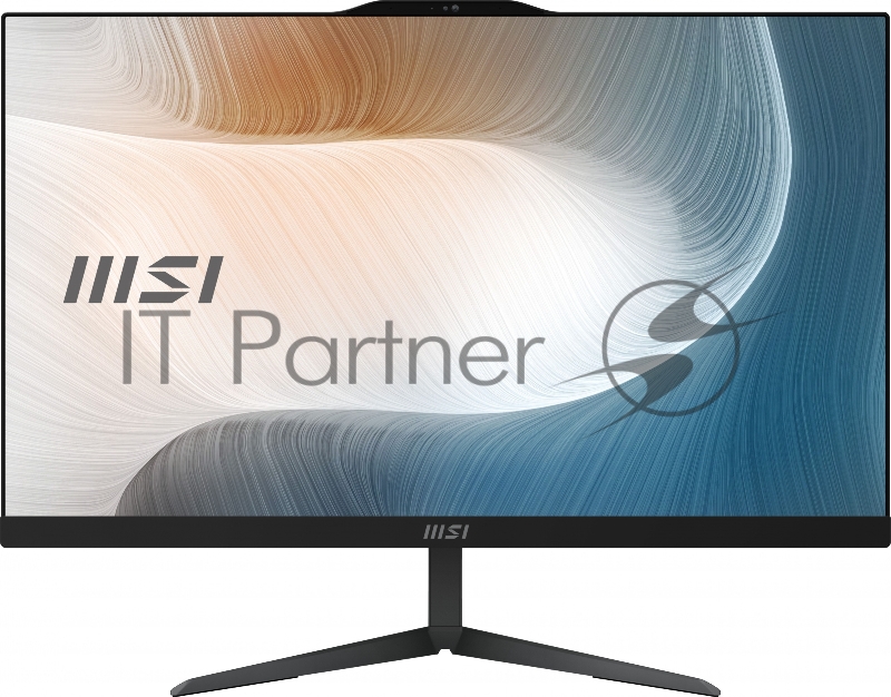 Моноблок MSI Modern AM242T 12M-087XRU 23.8 Full HD Touch i5 1240P (1.7) 8Gb SSD512Gb Iris Xe noOS GbitEth WiFi BT 120W клавиатура мышь Cam черный 1920x1080
