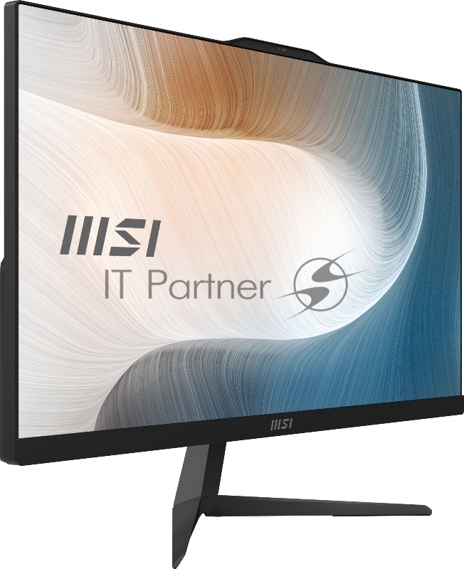 Моноблок MSI Modern AM242T 12M-087XRU 23.8 Full HD Touch i5 1240P (1.7) 8Gb SSD512Gb Iris Xe noOS GbitEth WiFi BT 120W клавиатура мышь Cam черный 1920x1080