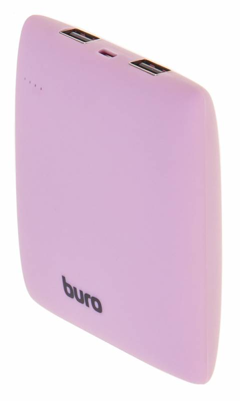 Мобильный аккумулятор Buro RA-7500PL-PK Pillow Li-Ion 7500mAh 2.1A розовый 2xUSB