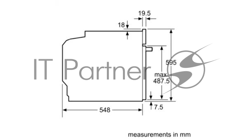 Духовой шкаф SIEMENS HB676G0S6M iQ700 Встраиваемый электрический, 595x594x548 71 л 13 режимов нагрева 4D HotAir ActiveClean FastPreheat TFT Display