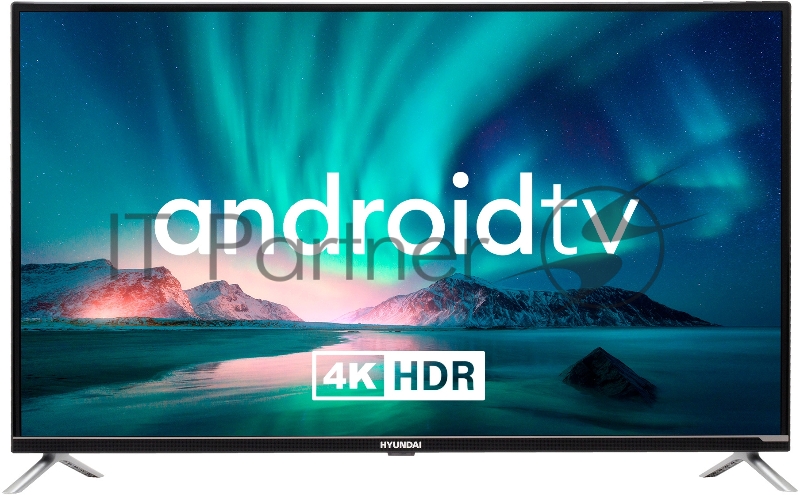 Телевизор LED Hyundai 43 H-LED43BU7008 Android TV Slim Design черный 4K Ultra HD 60Hz DVB-T DVB-T2 DVB-C DVB-S DVB-S2 USB WiFi Smart TV