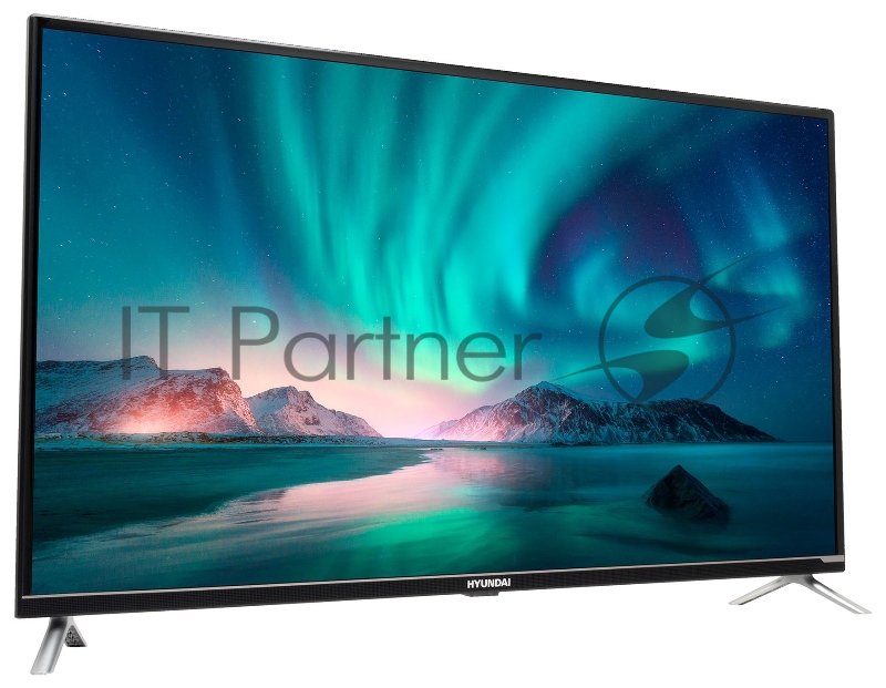 Телевизор LED Hyundai 43 H-LED43BU7008 Android TV Slim Design черный 4K Ultra HD 60Hz DVB-T DVB-T2 DVB-C DVB-S DVB-S2 USB WiFi Smart TV