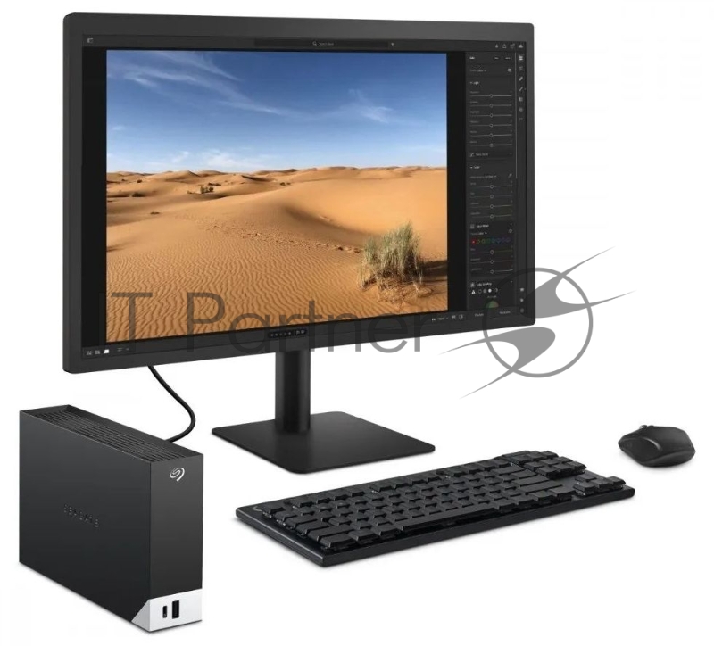 Внешний жесткий диск 3.5, USB 3.2 Gen1 (USB 3.0, USB 3.1 Gen1) Type-C, черный STLC10000400