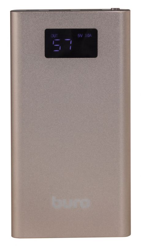 Мобильный аккумулятор Buro RA-10000-QC3.0-I&O Li-Pol 10000mAh 3A золотистый 3xUSB