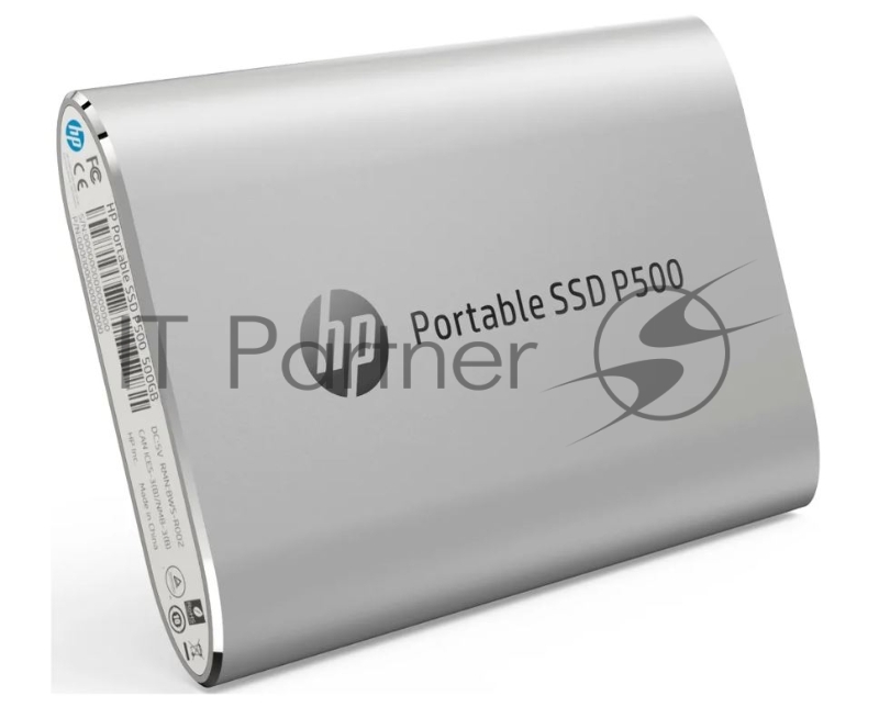 Накопитель External SSD HP 500GB P500 Series Silver <7PD55AA#ABB> (USB 3.2 Gen2 Type-C, up to 370/200Mbs, 300TBW, 79х54х10, 45g)