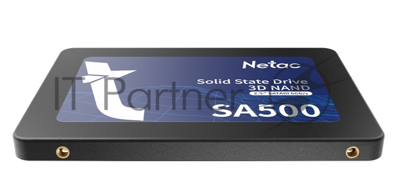 Накопитель SSD 2.5 Netac 960Gb SA500 Series <NT01SA500-960-S3X> Retail (SATA3, up to 530/475MBs, 3D NAND, 480TBW, 7mm)