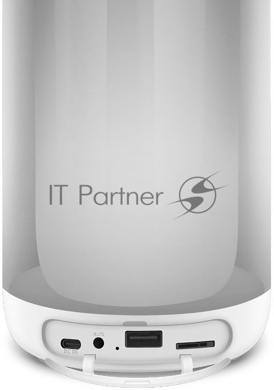 SVEN PS-265 1.0 белые Мобильные колонки (10W, mini Jack, USB, Bluetooth, micro SD, подсветка, USB Type-C, 2000 мA)