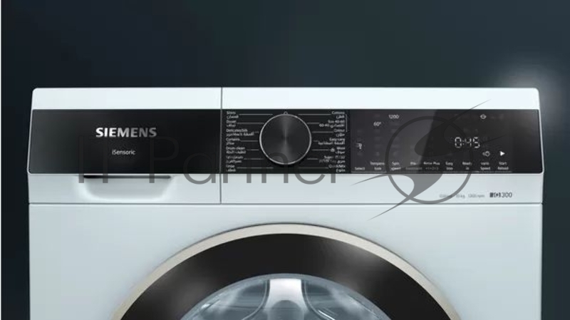 Отдельностоящая стиральная машина SIEMENS WG52A2X0GC iQ300, 845x597x588 10кг 1200об/мин 72дБ StainRemoval VarioSpeed VarioDrum ReLoad TouchControl