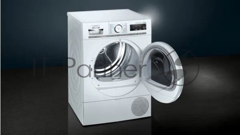 Отдельностоящая сушильная машина с тепловым насосом SIEMENS WT47XKH1GC iQ700, 842x598x613 9кг 62дБ Rapid40 SoftDry AntiVibration TouchControl