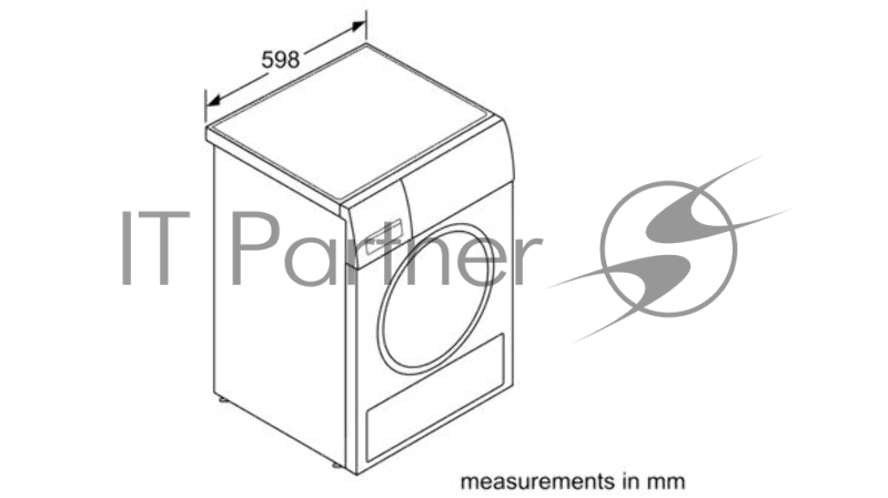 Сушильная машина Отдельностоящая конденсационная SIEMENS WT46G401GC iQ500, 842x598x613 9кг 64дБ Rapid40 autoDry AntiVibration подсветка барабана