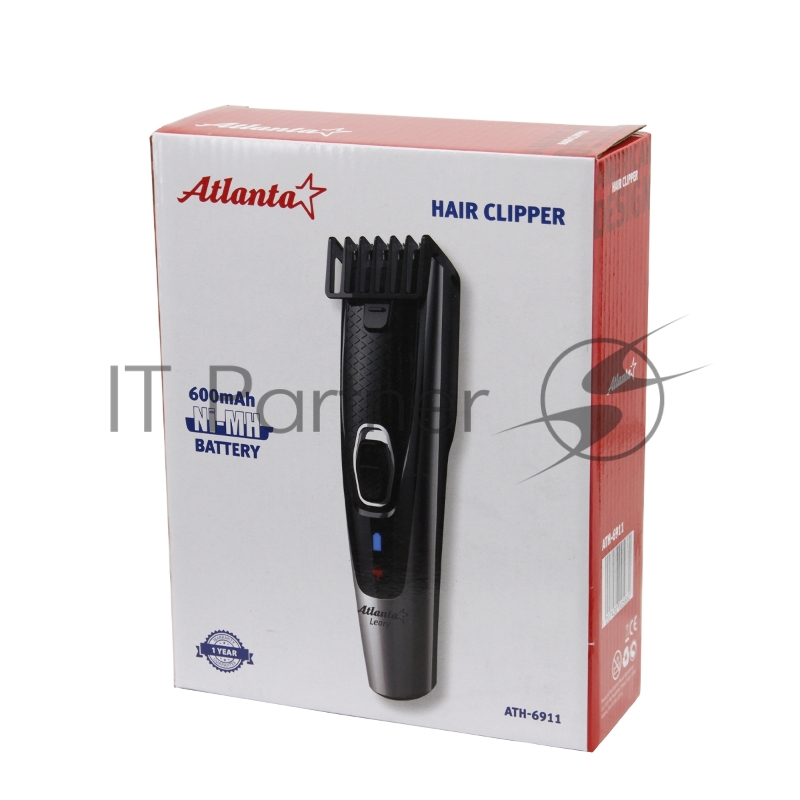 Машинка для стрижки ATLANTA ATH-6911 (black) аккумуляторная