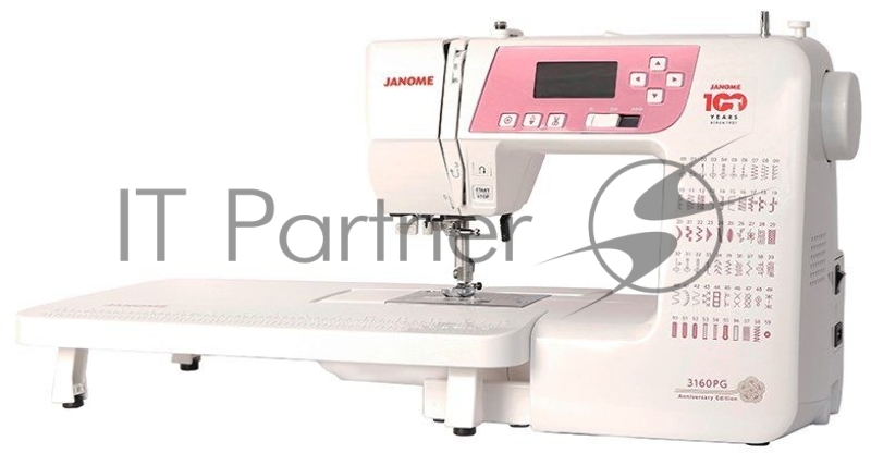 Швейная машина Janome 3160 PG 60 операций, горизонт.челнок, 7 видов автоматических петель, ЖК-дисплей