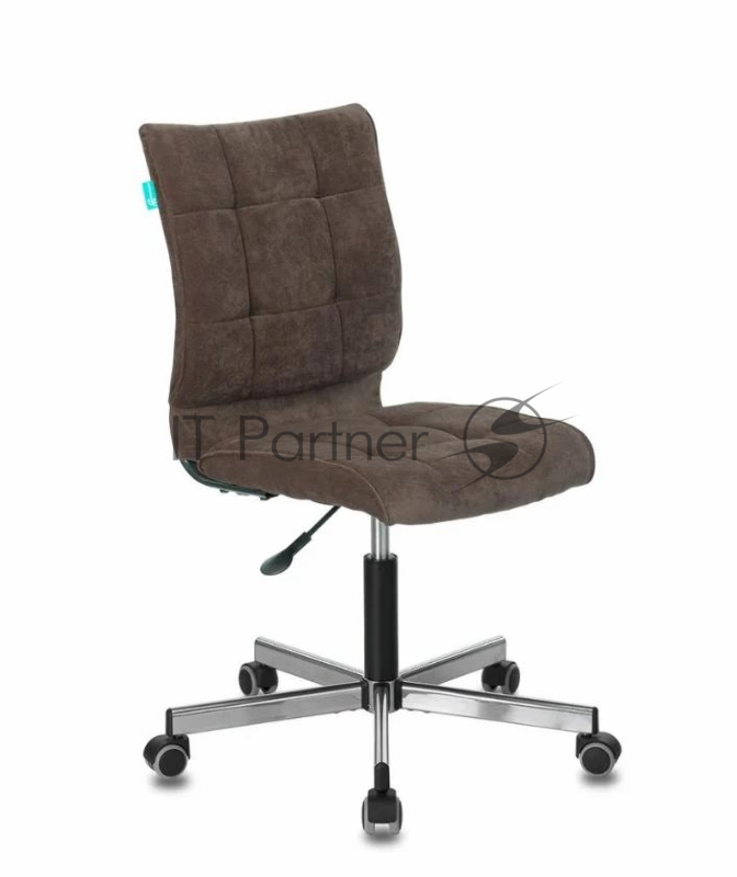 Кресло Бюрократ CH-330M/BROWN без подлокотников коричневый Lincoln 221 искусственная кожа крестовина металл