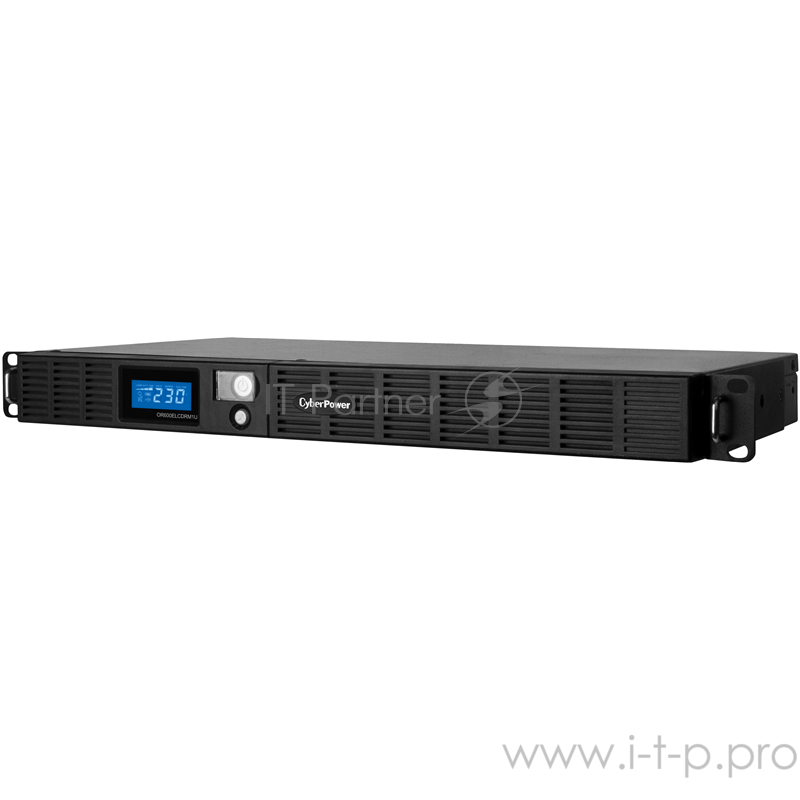 CyberPower ИБП Line-Interactive OR600ELCDRM1U 600VA/360W USB/RS-232/SNMPslot /RJ11/45 (4+2 IEC С13)