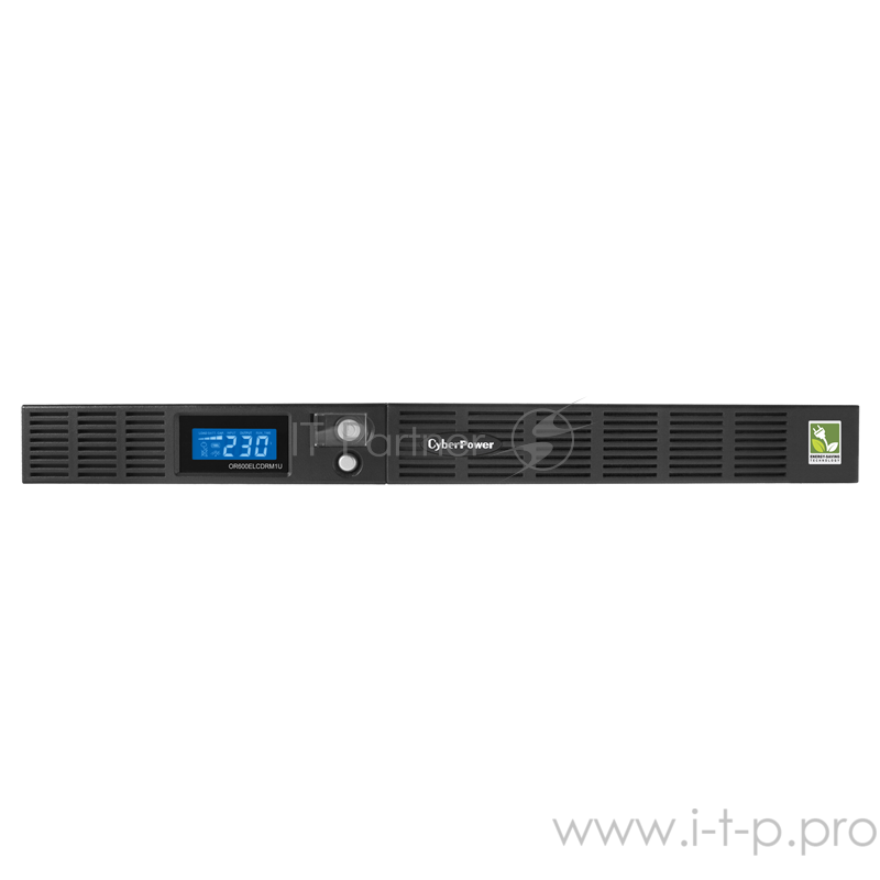 CyberPower ИБП Line-Interactive OR600ELCDRM1U 600VA/360W USB/RS-232/SNMPslot /RJ11/45 (4+2 IEC С13)