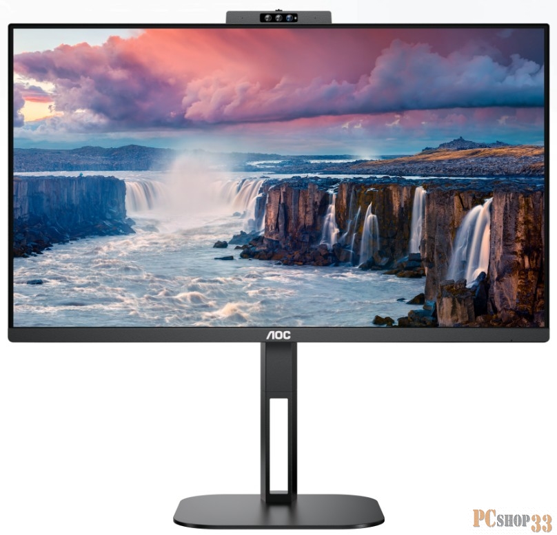 МОНИТОР 23.8 AOC 24V5CW Black с поворотом экрана (IPS, 1920x1080, 75Hz, 1 ms, 178°/178°, 300 cd/m, 20M:1, +HDMI, +DP)