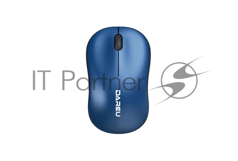 Мышь беспроводная Dareu LM106G Blue-Black (синий с черным), DPI 1200, ресивер 2.4GHz, размер 99.4x59.7x38.4мм