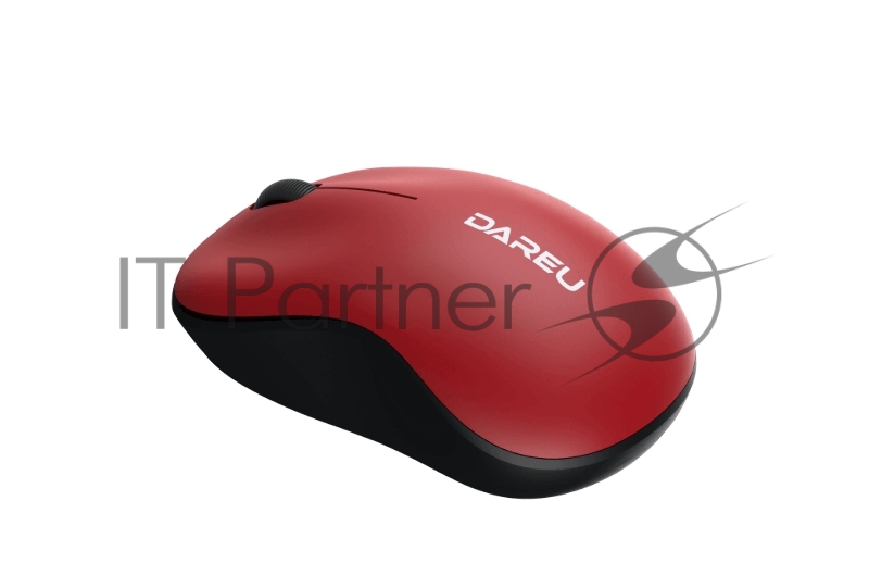 Мышь беспроводная Dareu LM106G Red-Black (красный с черным), DPI 1200, ресивер 2.4GHz, размер 99.4x59.7x38.4мм